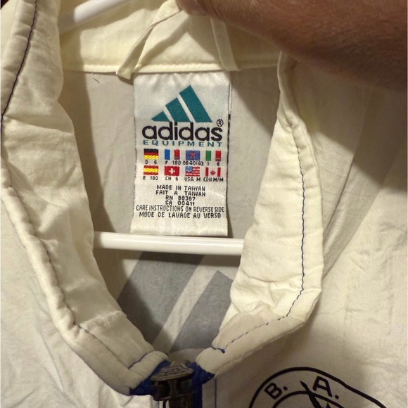 Vintage Adidas Royal Blue and White 1995 Jacket - Picture 2 of 4